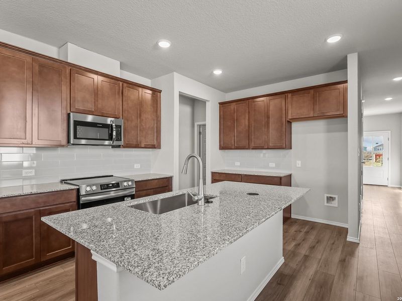 Furnished interior view inside a new home in Applewhite Meadows, San Antonio (Image 7). Furnished interior view inside a new home in Applewhite Meadows, San Antonio (Image 7).
