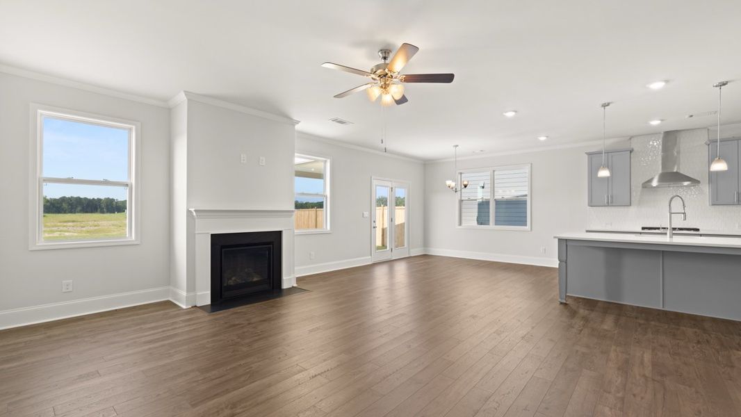 Representative unfurnished interior of a home built from the Bellview by D.R. Horton in Hamptons at Riverwood East, Dallas (Image 16).