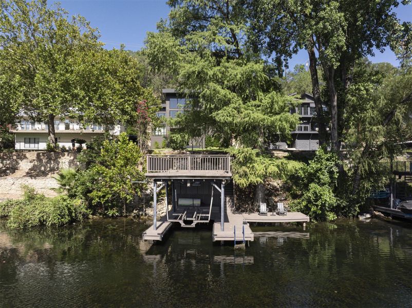 Dock area with a water view Dock area with a water view