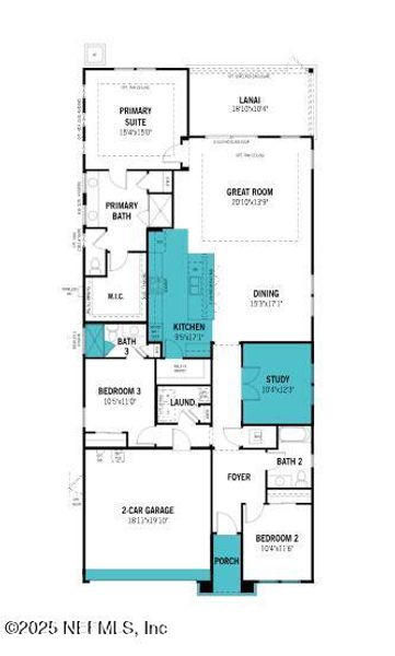 2D floor plan layout of this home in RiverTown - WaterSong, St. Johns, FL (Image 2). 2D floor plan layout of this home in RiverTown - WaterSong, St. Johns, FL (Image 2).