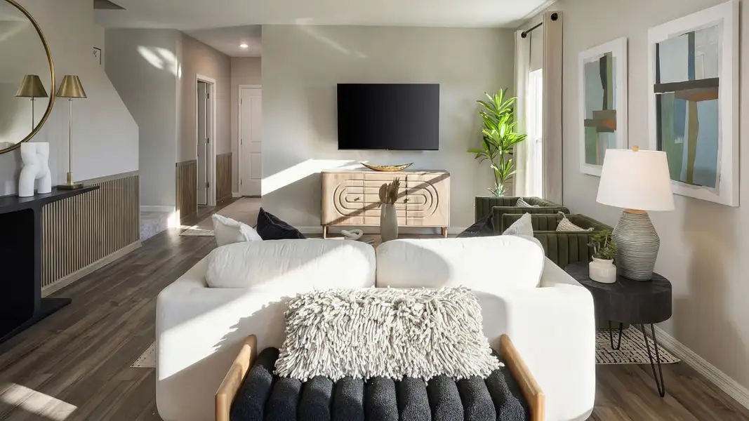 Representative furnished interior of a home built from the Mojito by Casa Fresca Homes in Pasadena Ridge, Dade City (Image 6).