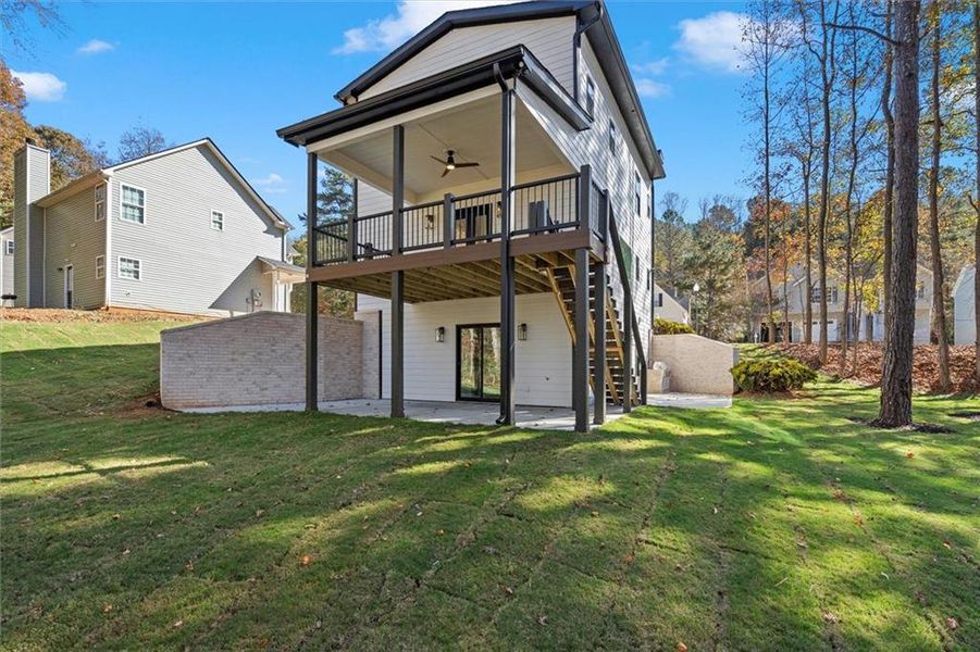 Exterior details and patio area of a home in , Villa Rica (Image 33).