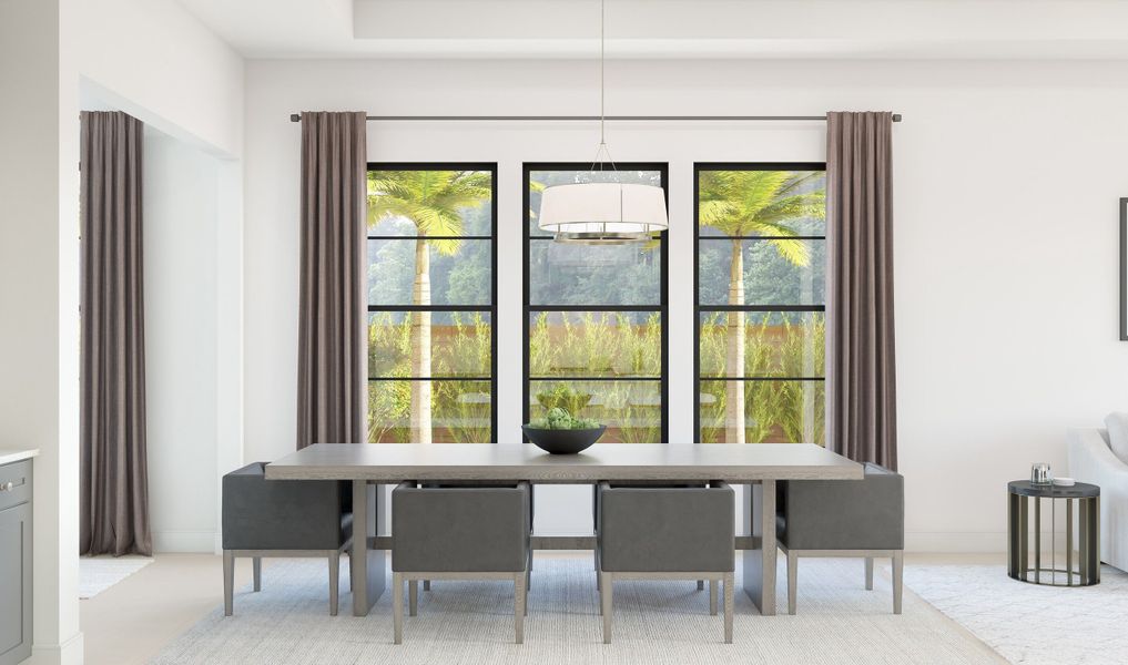 Dining area adjacent to kitchen