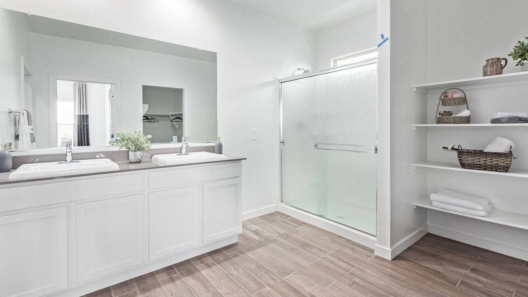 Representative furnished interior of a home built from the Citrine - Plan 5042 by D.R. Horton in Tortolita Trails, Marana (Image 22).