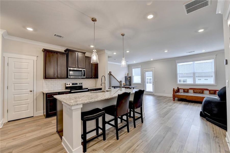 Furnished interior view inside a new home in , Auburn (Image 8).