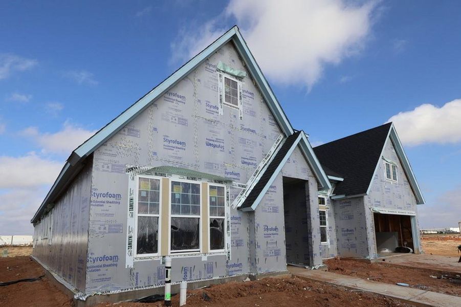 In-progress construction of a new home in Jordan Ranch 70' Homesites, Fulshear, TX (Image 14). In-progress construction of a new home in Jordan Ranch 70' Homesites, Fulshear, TX (Image 14).
