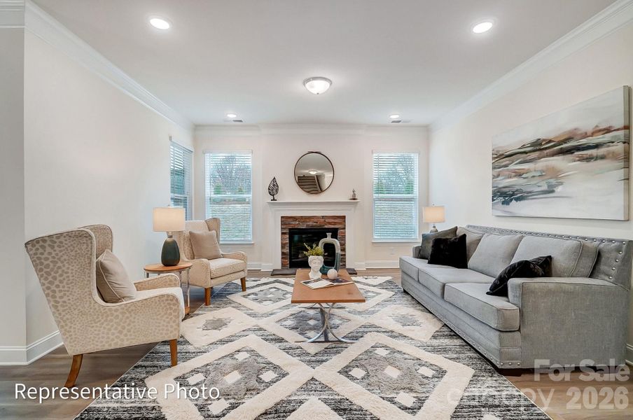 Furnished interior view inside a new home in Heritage - 55+ Community, Indian Trail (Image 12).