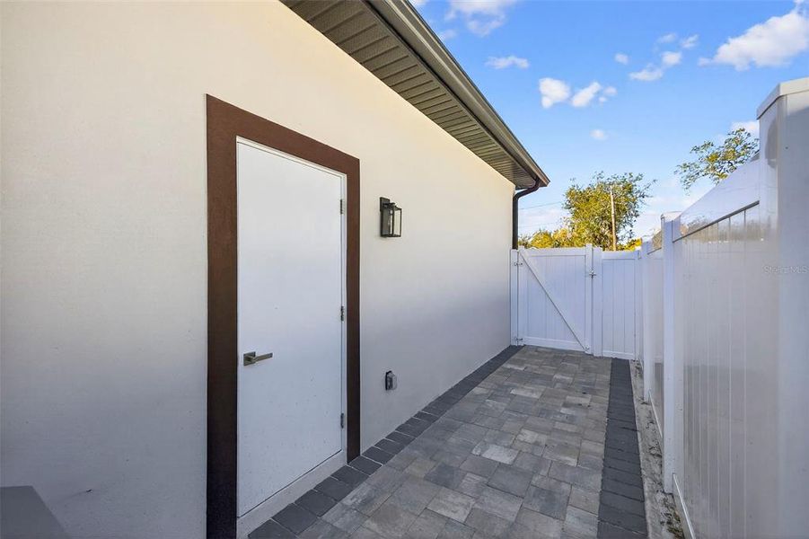 Exterior details and patio area of a home in , Tampa (Image 25). Exterior details and patio area of a home in , Tampa (Image 25).