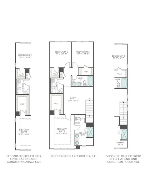 2D floor plan layout for the Anne by Tri Pointe Homes in Southbridge, Fort Mill, SC (Image 4).