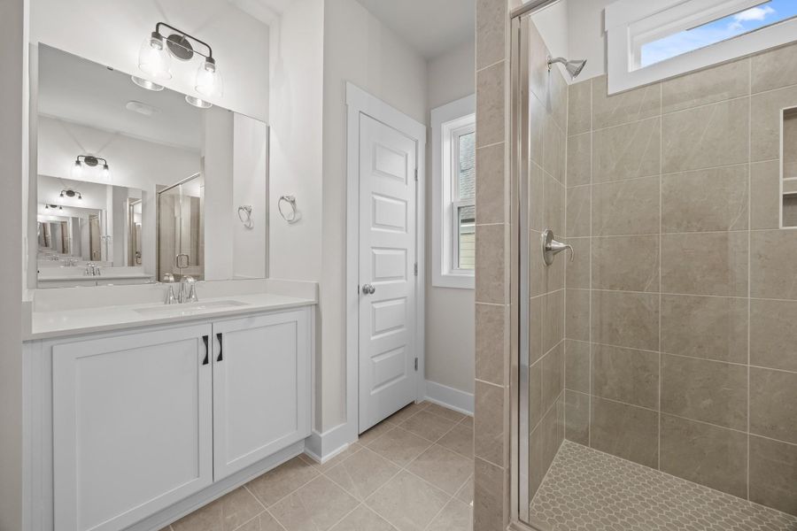 Representative furnished interior of a home built from the Southbound Train by Garman Homes in Wendell Falls, Wendell (Image 13).