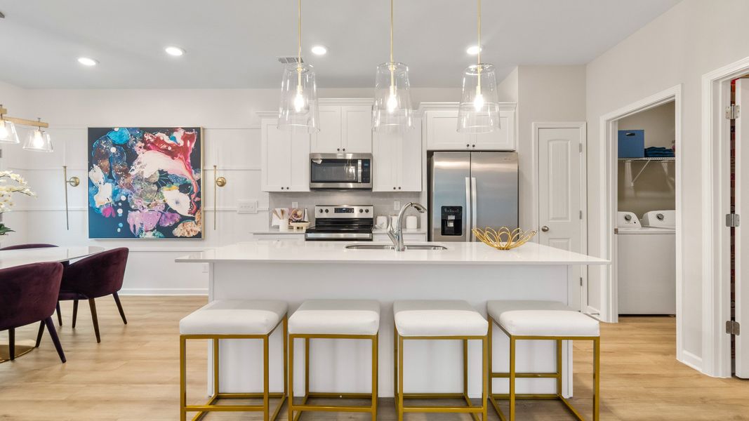 Representative furnished interior of a home built from the Austin - Alternate by DRB Homes in Diamante, Stockbridge (Image 11). Representative furnished interior of a home built from the Austin - Alternate by DRB Homes in Diamante, Stockbridge (Image 11).