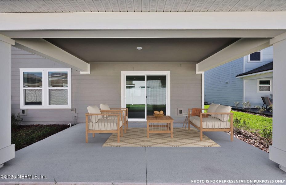 Furnished interior view inside a new home in Wells Landing, Jacksonville (Image 12). Furnished interior view inside a new home in Wells Landing, Jacksonville (Image 12).