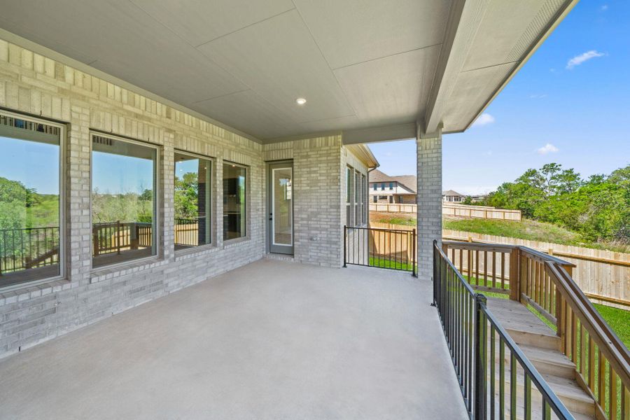 Large Rear Covered Patio Large Rear Covered Patio