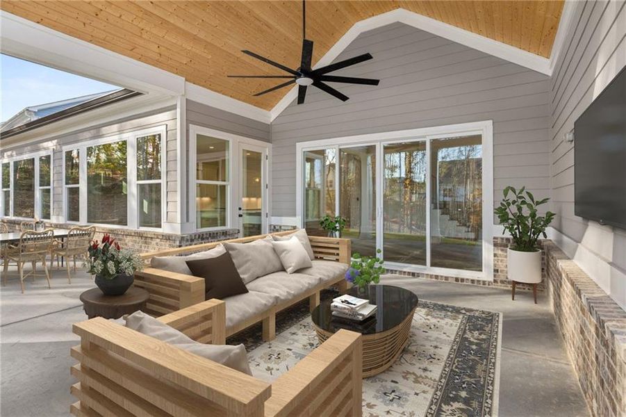 Exterior details and patio area of a home in , Jefferson (Image 35).