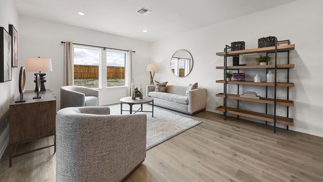 Furnished interior in a model home at Sanger Circle in Sanger (Image 17).