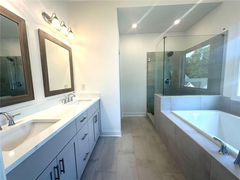 Furnished interior view inside a new home in Evanshire Townhomes, Duluth (Image 15).