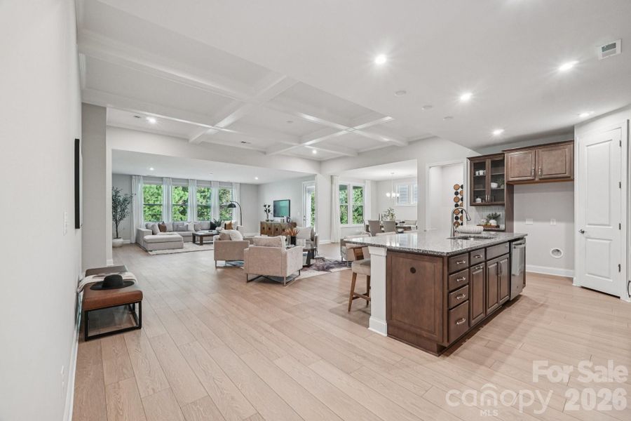 Furnished interior view inside a new home in , Charlotte (Image 5).