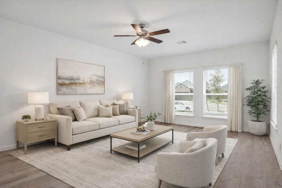 Furnished interior view inside a new home in Rollingbrook Estates, Baytown (Image 13).
