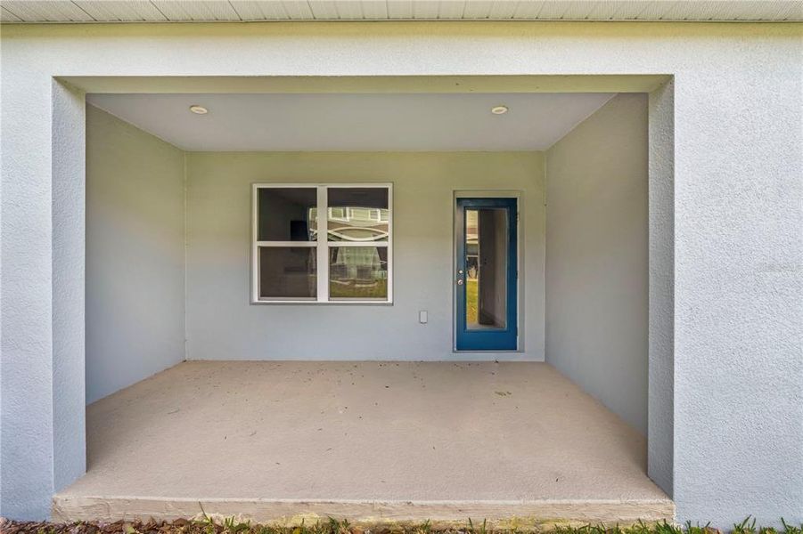 Exterior details and patio area of a home in Edison Pointe, South Daytona (Image 4). Exterior details and patio area of a home in Edison Pointe, South Daytona (Image 4).