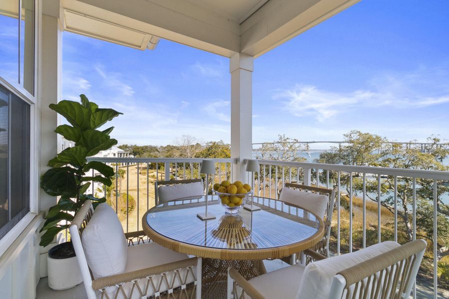 Exterior details and patio area of a home in , Charleston (Image 25).