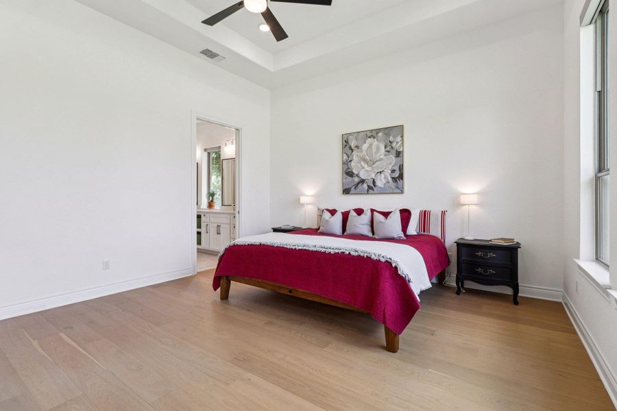 Furnished interior view inside a new home in Wolf Ranch West Bend - 70', Georgetown (Image 29).