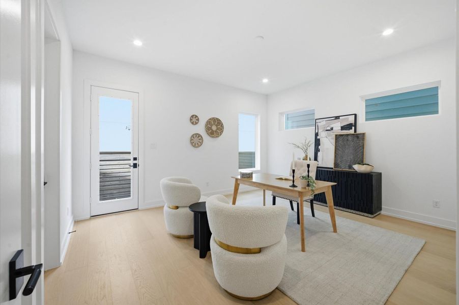 Furnished interior view inside a new home in , Houston (Image 15).