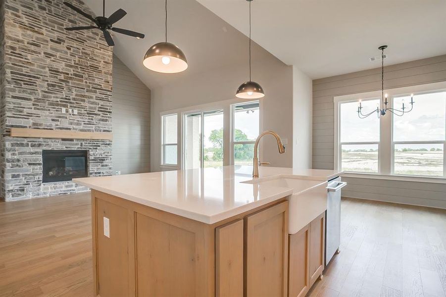 Furnished interior view inside a new home in Peaks at Lone Elm, Waxahachie (Image 6).