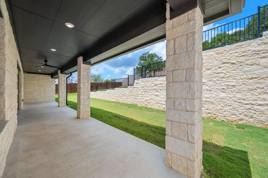 Exterior details and patio area of a home in , Burnet (Image 27).