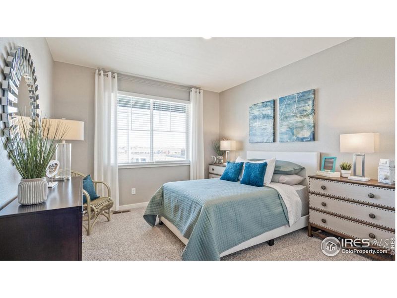 Furnished interior view inside a new home in Fossil Creek Ranch, Windsor (Image 15). Furnished interior view inside a new home in Fossil Creek Ranch, Windsor (Image 15).