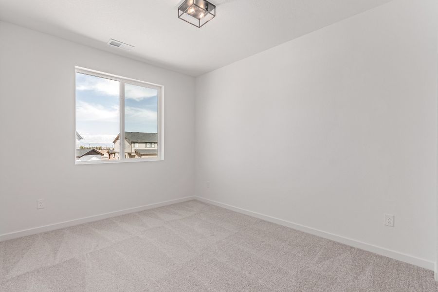Spacious, unfurnished interior of a new home in Painted Prairie, Aurora (Image 26). Spacious, unfurnished interior of a new home in Painted Prairie, Aurora (Image 26).