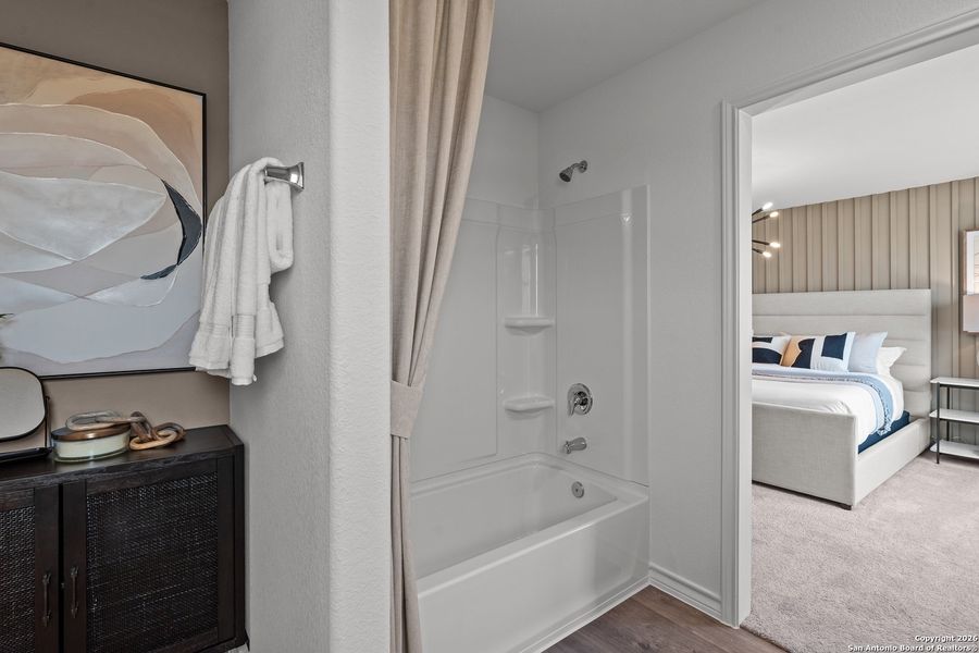 Furnished interior view inside a new home in Horizon Ridge, San Antonio (Image 23).