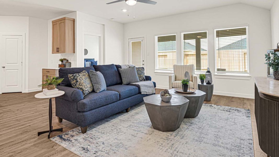 Furnished interior view inside a new home in Tamarron, Fulshear (Image 13).