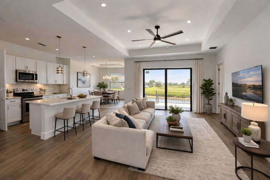 Furnished interior view inside a new home in , Punta Gorda (Image 9). Furnished interior view inside a new home in , Punta Gorda (Image 9).