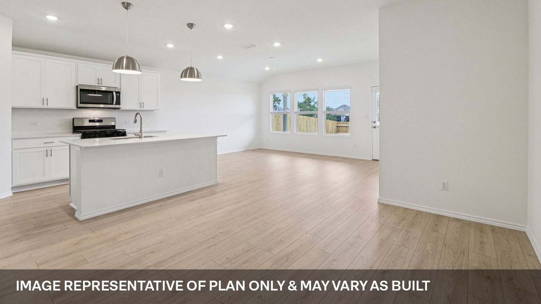 Representative unfurnished interior of a home built from the The Easton by D.R. Horton in Valverde, Bastrop (Image 13).