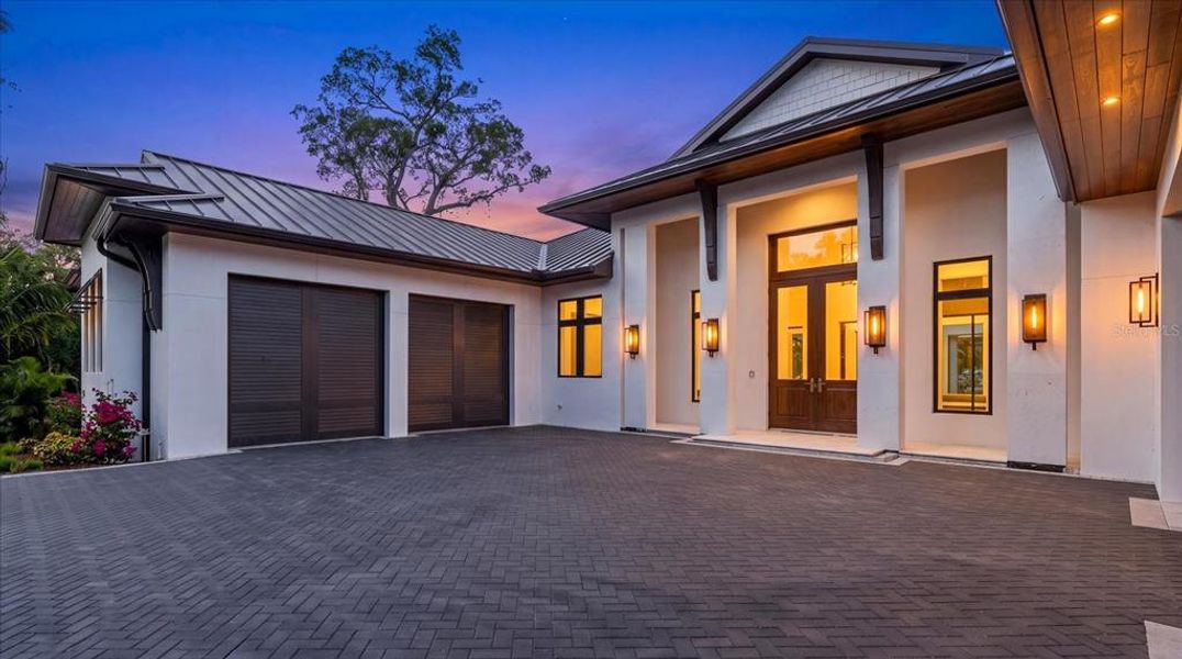 Exterior details and patio area of a home in , Sarasota (Image 42).