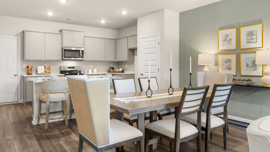 Representative furnished interior of a home built from the Ashley by D.R. Horton in Echo Glen, Stockbridge (Image 8).