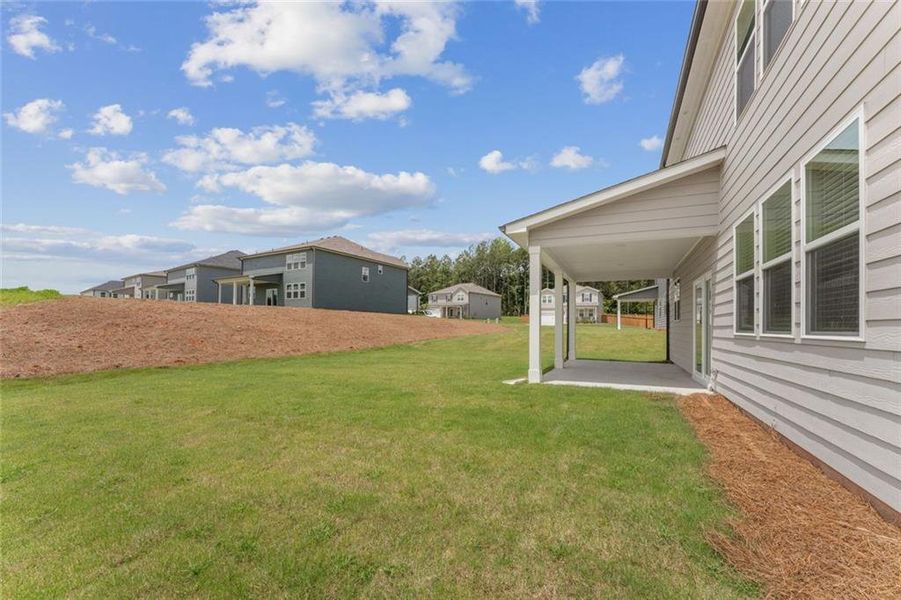 Exterior details and patio area of a home in Reserve at Gum Springs, Jefferson (Image 20).