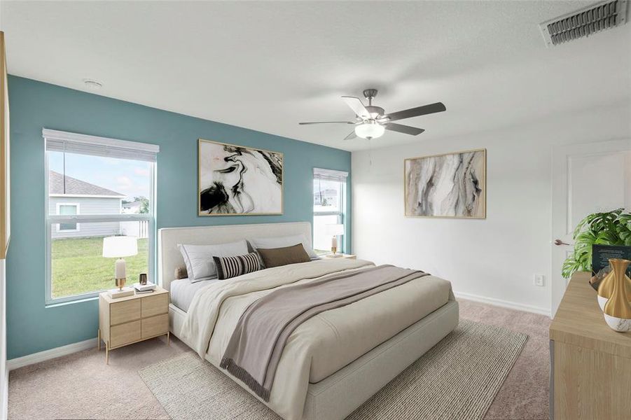 Furnished interior view inside a new home in Wind Meadows South, Bartow (Image 15).