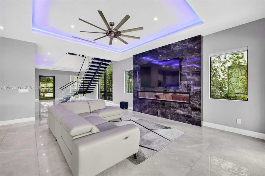 Furnished interior view inside a new home in , Fort Lauderdale (Image 12).