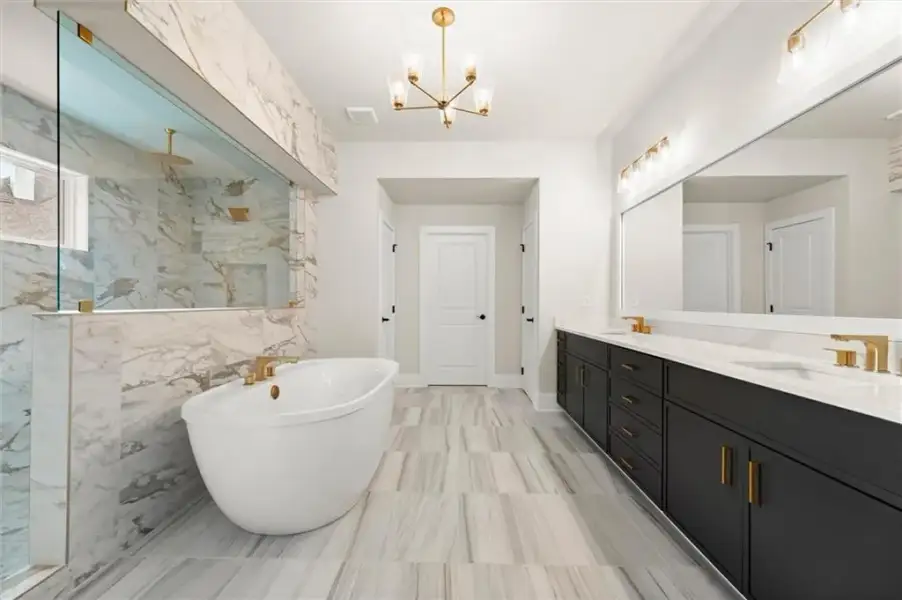 Furnished interior view inside a new home in , Flowery Branch (Image 22).