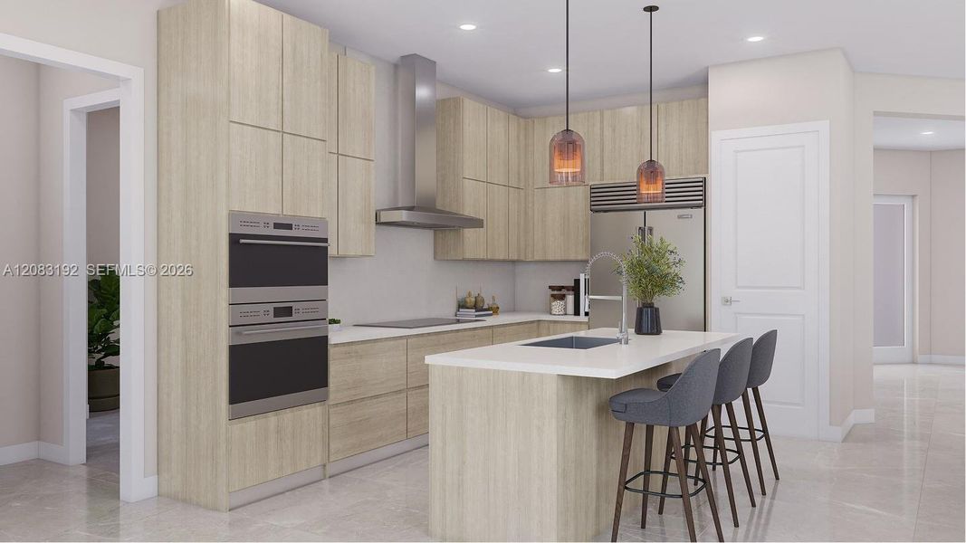 Furnished interior view inside a new home in Parkland Royale, Parkland (Image 2).