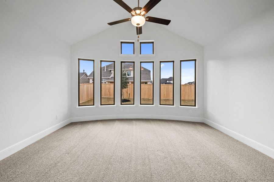 Spacious, unfurnished interior of a new home in Bridgeland 55', Cypress (Image 27).