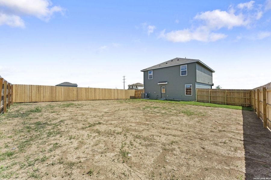 Exterior details and patio area of a home in Swenson Heights, Seguin (Image 3).
