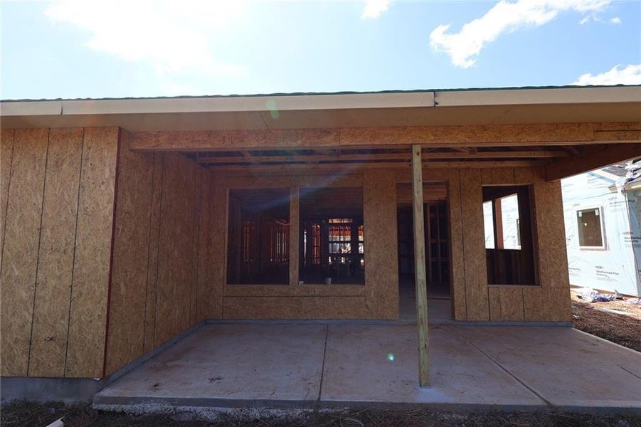 In-progress construction of a new home in Maple Grove at Towne Lake, Woodstock, GA (Image 4).