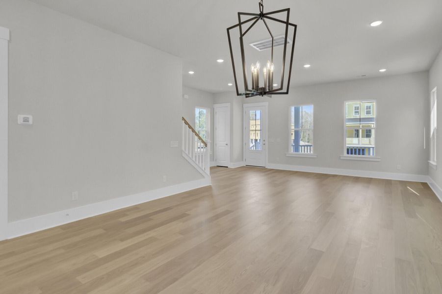 Spacious, unfurnished interior of a new home in Indigo Grove Single Family Homes, Johns Island (Image 25). Spacious, unfurnished interior of a new home in Indigo Grove Single Family Homes, Johns Island (Image 25).