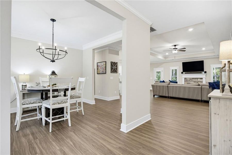Furnished interior view inside a new home in , Dallas (Image 28).