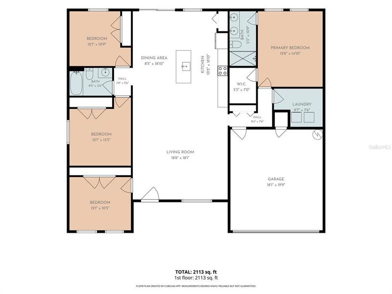 2D floor plan layout of this home in , Ocala, FL (Image 5).