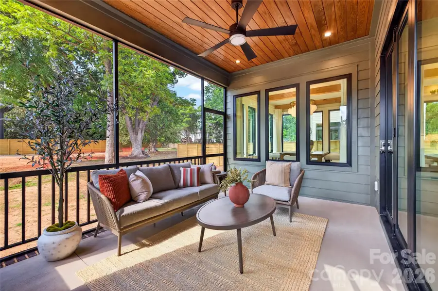 Exterior details and patio area of a home in , Charlotte (Image 4).