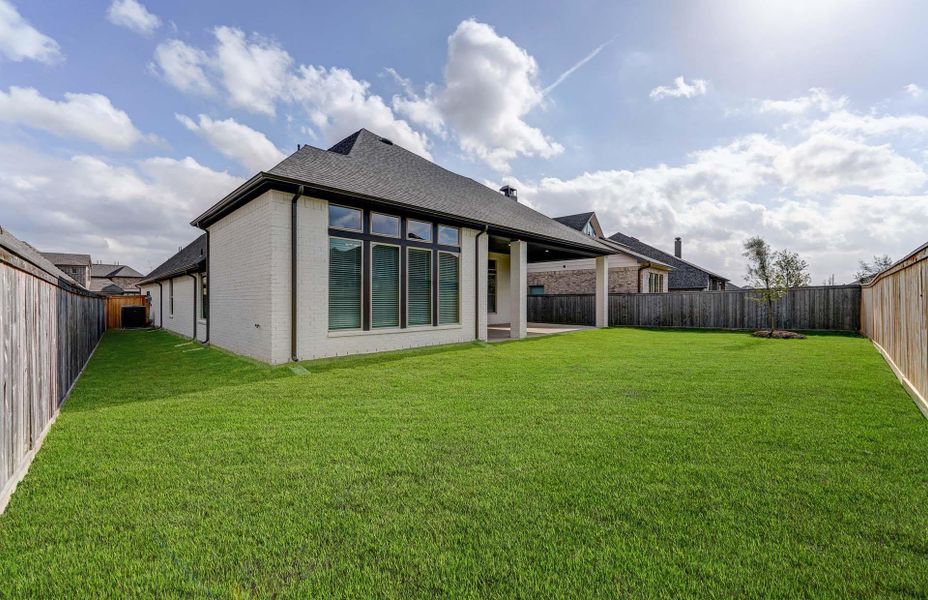 Exterior details and patio area of a home in Bridgeland 60′, Cypress (Image 15). Exterior details and patio area of a home in Bridgeland 60′, Cypress (Image 15).