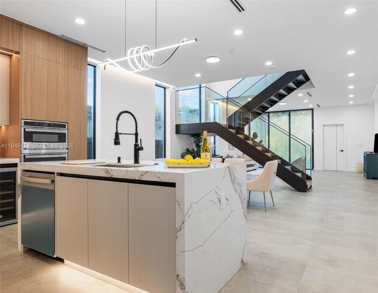 Furnished interior view inside a new home in , Miami (Image 5).